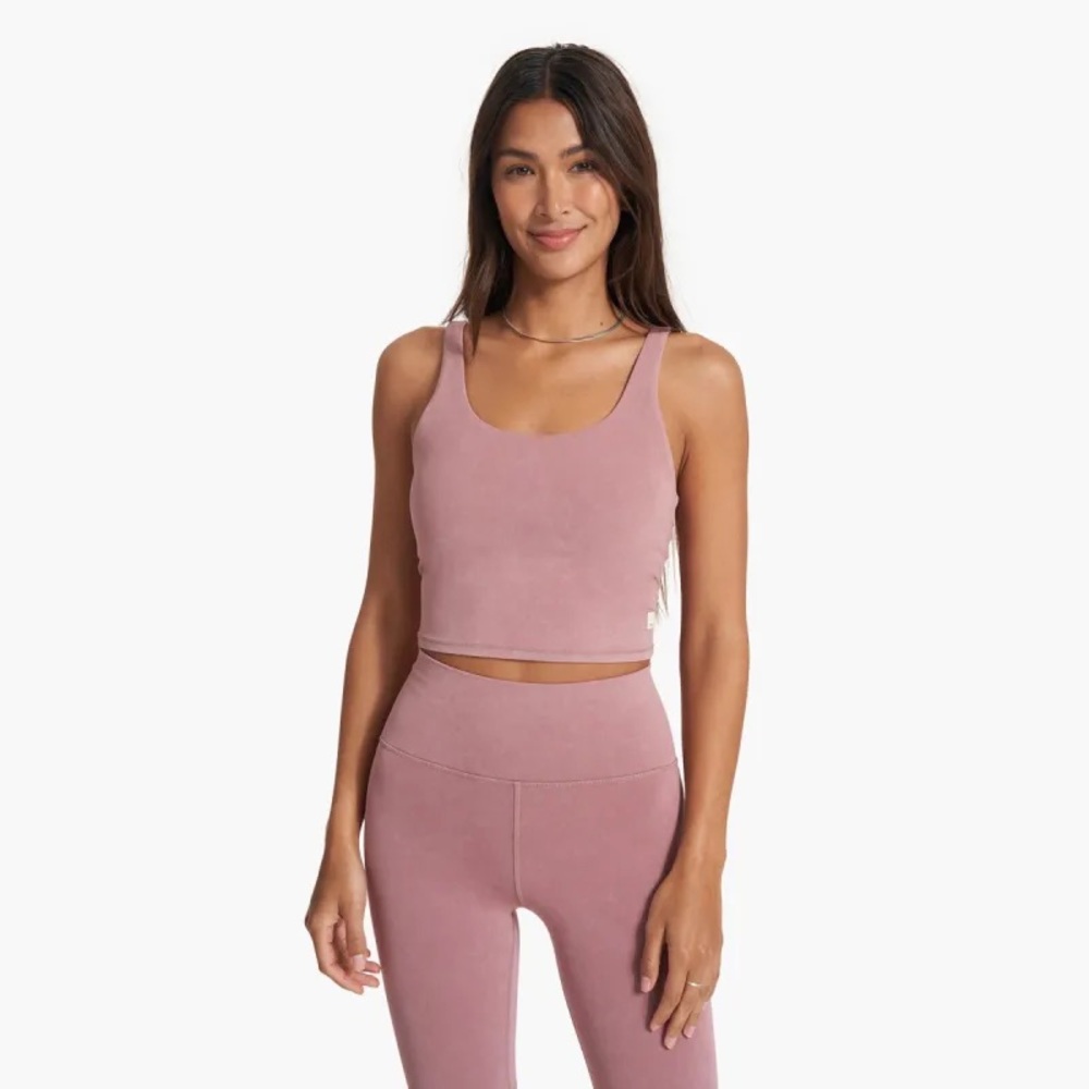 Pink Cropped Tank Top Vuori